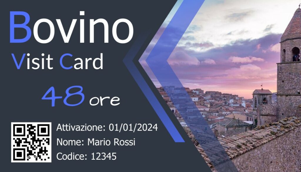 Bovino Visit Card 48 ore